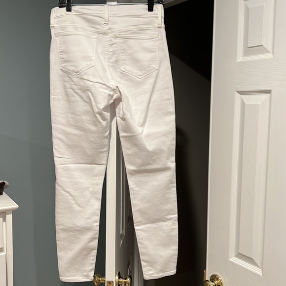 Jcrew Factory Pants size 29 9” Mid rise skinny white - Picture 2 of 3